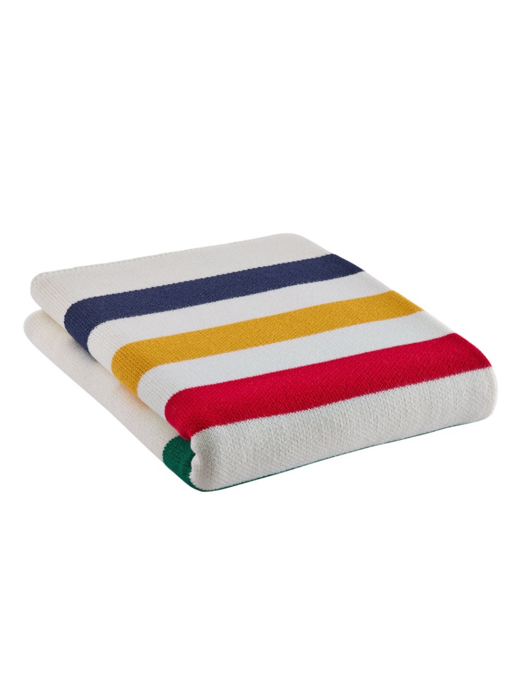 Hudson's Bay Stripes Signature Cotton Summer Knit Throw, Multi-Coloured